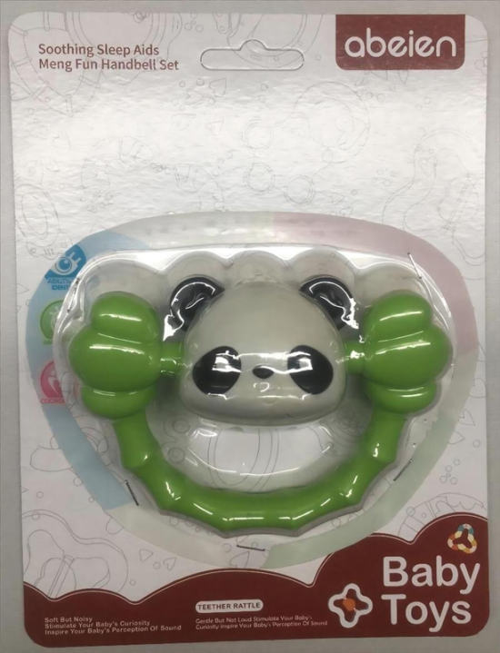 艾贝恩婴儿熊猫摇铃玩具 母婴玩具
