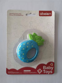 艾贝恩婴儿牙胶菠萝摇铃玩具 母婴玩具