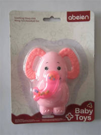 艾贝恩婴儿牙胶大象摇铃玩具 母婴玩具