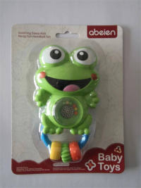 艾贝恩婴儿音乐青蛙摇铃玩具 母婴玩具