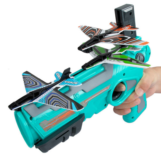 泡沫飞机枪 益智玩具 弹射玩具
