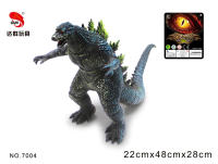 22英寸搪胶仿真哥斯拉恐龙玩具