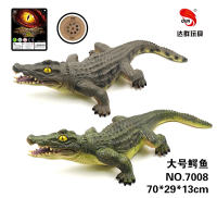 大号搪胶鳄鱼动物玩具