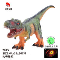 25英寸搪胶恐龙大号霸王龙玩具 动物玩具（带IC叫声）