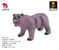 12寸搪胶动物大号棕熊野生动物玩具