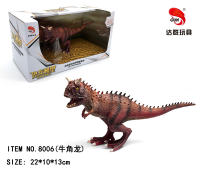 牛角龙恐龙玩具 动物玩具（实心TPR恐龙模型玩具）