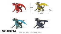 双头龙恐龙玩具 动物玩具（实心PVC恐龙模型玩具）