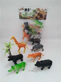 6只野生动物趣味仿真模型儿童益智玩具
