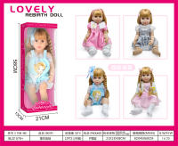 55厘米重生娃娃玩具头发是普通车缝 仿真娃娃婴儿软胶重生娃娃女孩玩具
