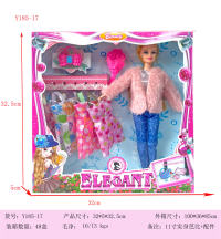 11寸实身芭比+配件 芭比娃娃玩具